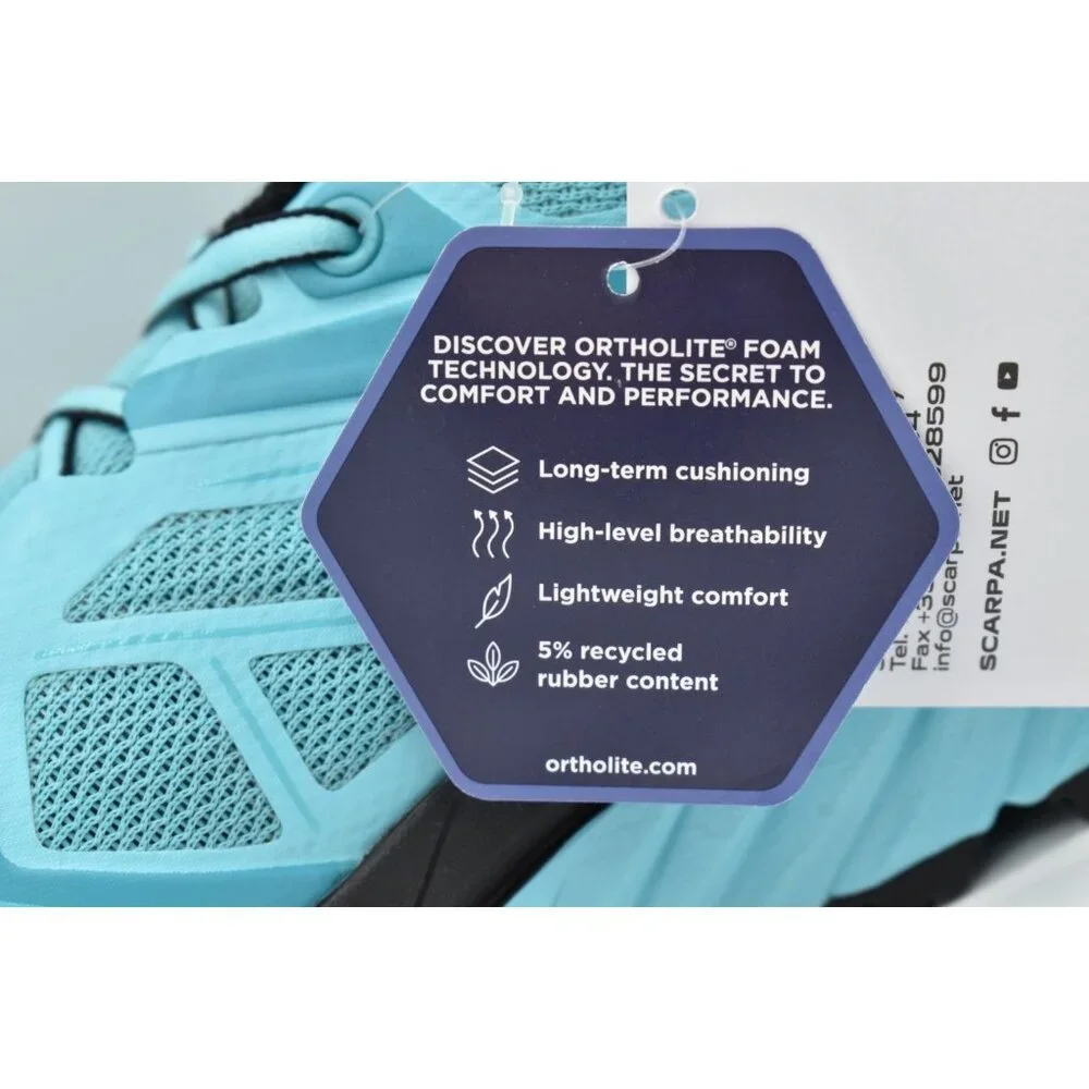 Scarpa Size EU 38.5 US 7 1/3 Spin Infinity Scuba Blue Hiking Trail Running Shoes